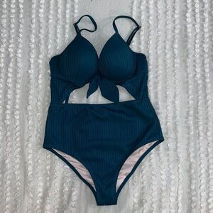 One-Piece Open Front Adjustable Swimsuit